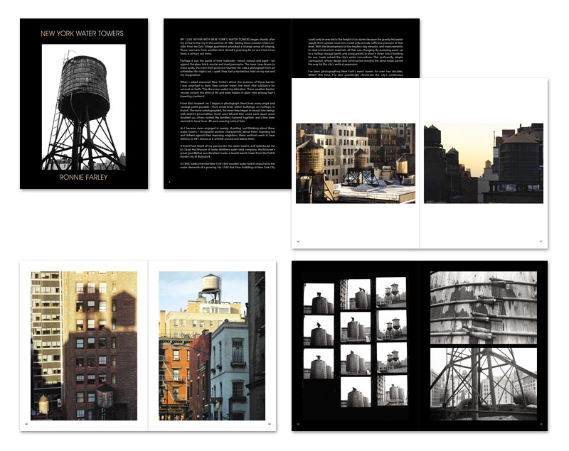 New York Water Towers book design